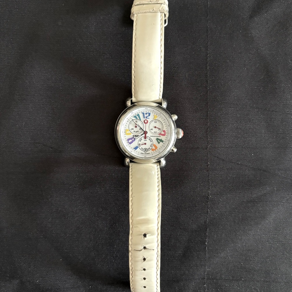 Authentic Michele CSX Carousel Chronograph Watch with box